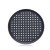 1 Pizza Tray with Anodized Surface Round Dark Gray Hard-coated Aluminum Alloy