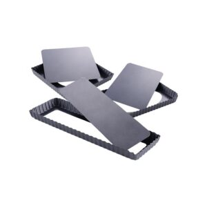 2 Non Stick Long Detachable Tray Baking Pan Carbon Steel French Bread Baking Pan with Holes Bakeware