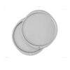 4 Pizza Tray with Anodized Surface Round Dark Gray Hard-coated Aluminum Alloy