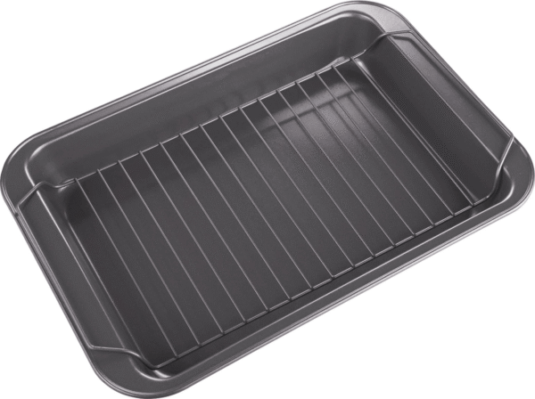 9fc4c5e0f9b8a13e21cd729ae97c00da Hot Selling OEM Factory Stainless Steel Handles Roasting Pan with Flat Rack Non Stick Chicken Roaster Tray