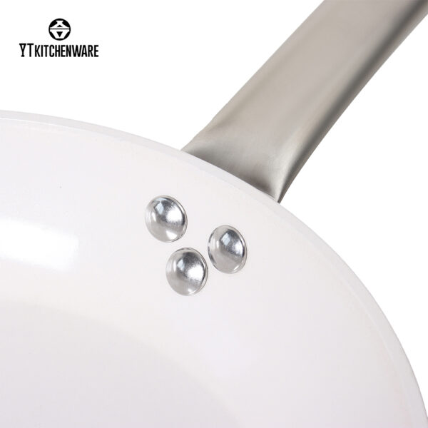 BY2505 (11) Aluminum Pots Induction Bottom Cookware Sets and Three-piece Pink Gradient Cookware Sets Pans With Non-Stick Coating