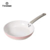 BY2505 (8) Aluminum Pots Induction Bottom Cookware Sets and Three-piece Pink Gradient Cookware Sets Pans With Non-Stick Coating