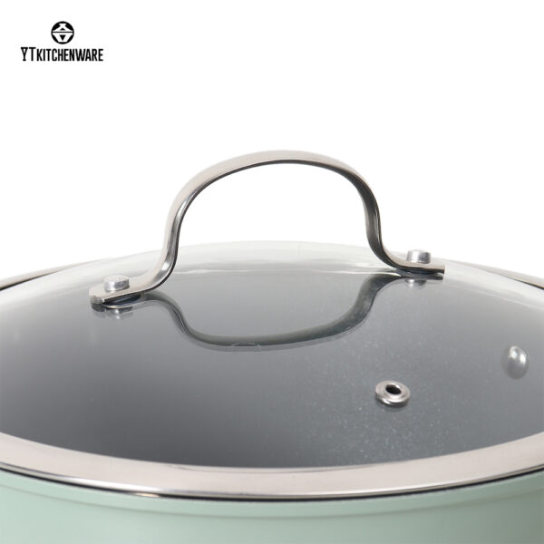 BY2513 (4) Factory New Design Restaurant Kitchen Frying Pan Wholesale Non Stick Breakfast Frying Pan