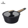 002 Premium Forged Aluminum Cookware Set with Wood-Look Handles – Nonstick, Durable, Factory Direct