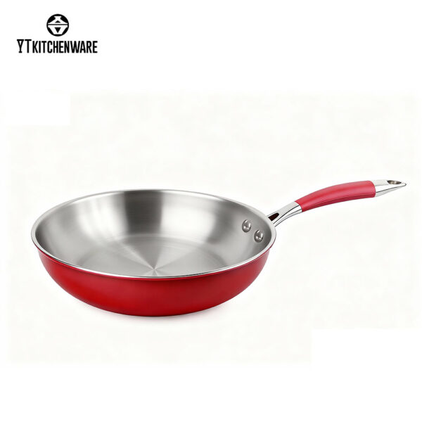 003 Popular Red Impress Stainless Steel Cookware Set with Culinary Edge: Durable, Stylish, and Ready for Every Meal