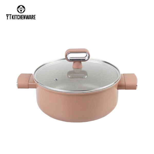 004 Essential Non-Stick Cookware Set with Rolled Edge for Everyday Cooking – Stylish, Durable, and Easy to Clean