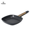 004 Premium Forged Aluminum Cookware Set with Wood-Look Handles – Nonstick, Durable, Factory Direct
