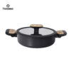 005 Premium Forged Aluminum Cookware Set with Wood-Look Handles – Nonstick, Durable, Factory Direct