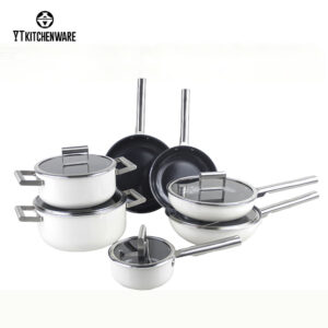 Popular Rolled-Edge Impress Aluminum Cookware Set– Stronger Build, Smooth Finish, Made for Daily Cooking