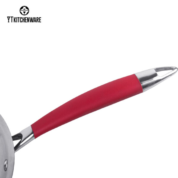 006 Popular Red Impress Stainless Steel Cookware Set with Culinary Edge: Durable, Stylish, and Ready for Every Meal