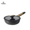 007 Premium Forged Aluminum Cookware Set with Wood-Look Handles – Nonstick, Durable, Factory Direct