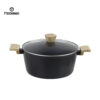 Forged Non-Stick Coating Black Cookware Set , Low Smoke & Durable,OEM and ODM Supported