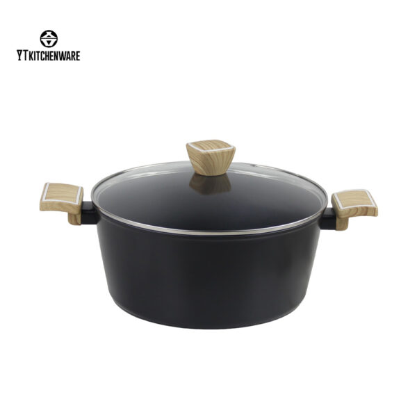Forged Non-Stick Coating Black Cookware Set , Low Smoke & Durable,OEM and ODM Supported