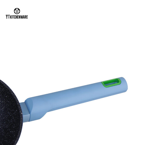 Popular Blue Non-Stick Aluminum Forged Cookware with Silicone Accessories – Durable, Heat-Resistant & Easy to Use