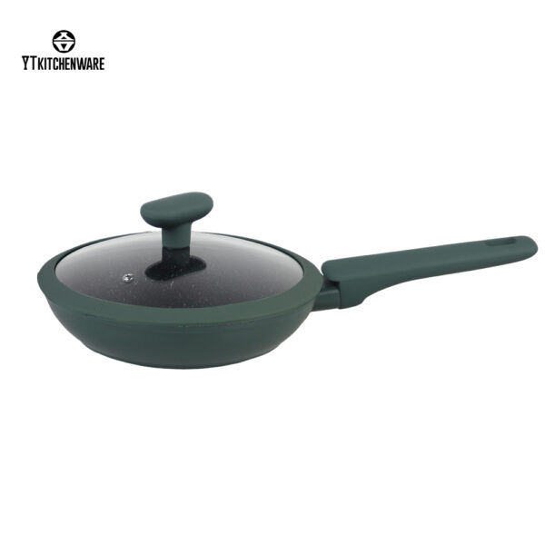 Eco-Friendly Non-Stick Green Cookware – Durable, Safe & Easy to Clean!