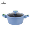 Popular Blue Non-Stick Aluminum Forged Cookware with Silicone Accessories – Durable, Heat-Resistant & Easy to Use