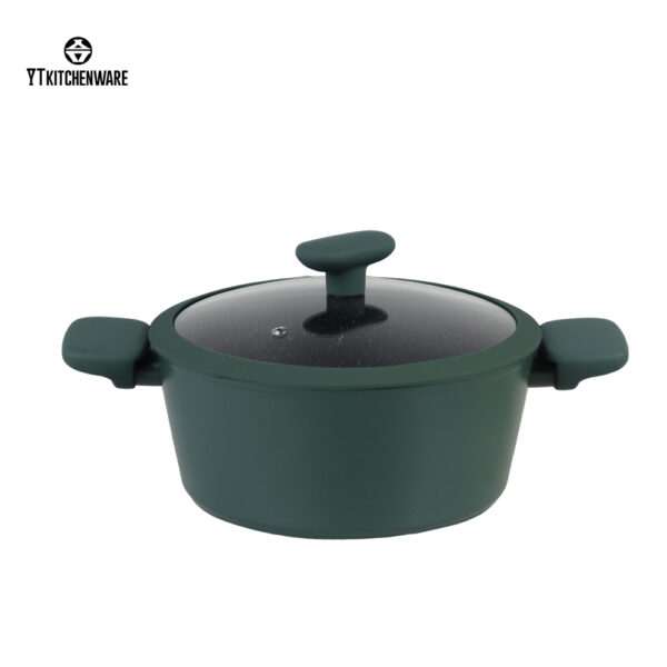 Eco-Friendly Non-Stick Green Cookware – Durable, Safe & Easy to Clean!
