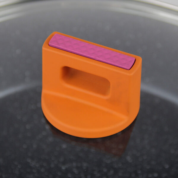 Factory Direct Sale Orange Non-Stick Aluminum Pan – LFGB Certified, Durable & Easy to Clean