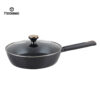 Hot Sell Black Non-Stick Aluminum Pan with Gold Accessories – Durable, Stylish & Easy to Clean
