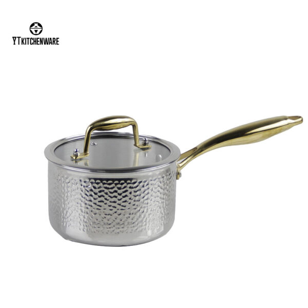 Hammered Stainless Steel Impress Cookware with Culinary Edges,Custom Logo Available