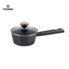 Hot Sell Black Non-Stick Aluminum Pan with Gold Accessories – Durable, Stylish & Easy to Clean