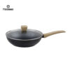 Forged Non-Stick Coating Black Cookware Set , Low Smoke & Durable,OEM and ODM Supported