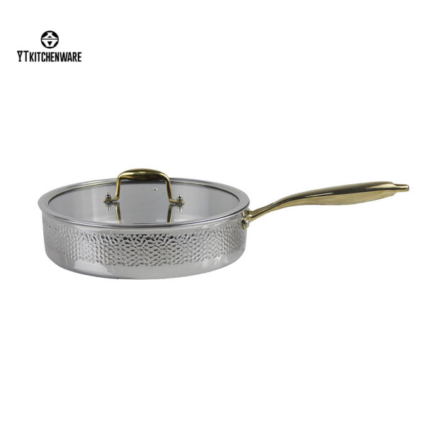 Hammered Stainless Steel Impress Cookware with Culinary Edges,Custom Logo Available