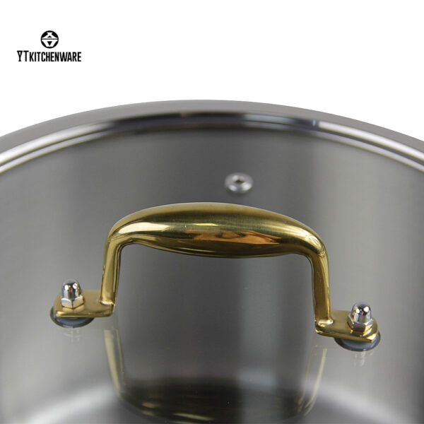 Hammered Stainless Steel Impress Cookware with Culinary Edges,Custom Logo Available