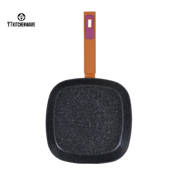 Factory Direct Sale Orange Non-Stick Aluminum Pan – LFGB Certified, Durable & Easy to Clean