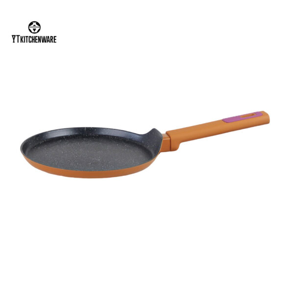 Factory Direct Sale Orange Non-Stick Aluminum Pan – LFGB Certified, Durable & Easy to Clean