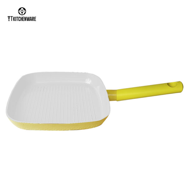 BY14 (75) 【Factory Direct】Bright Yellow Pressure-Like Cookware Set – Cook, Simmer & Fry Faster! Non-Stick, Easy-Clean for Daily Home Meals