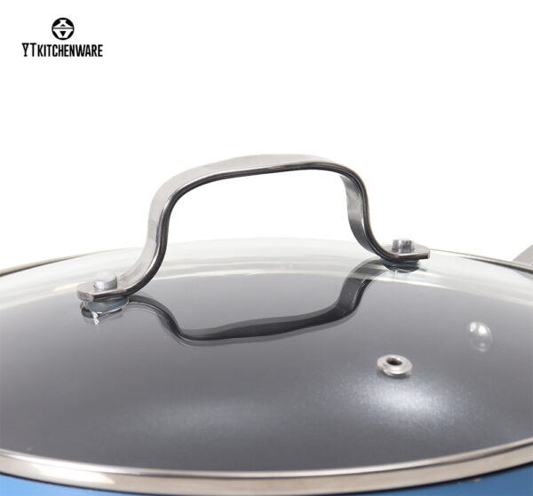 Durable Aluminum Pots & Pans with Stainless Handles – Quick Heat, Modern Look, Home-Ready