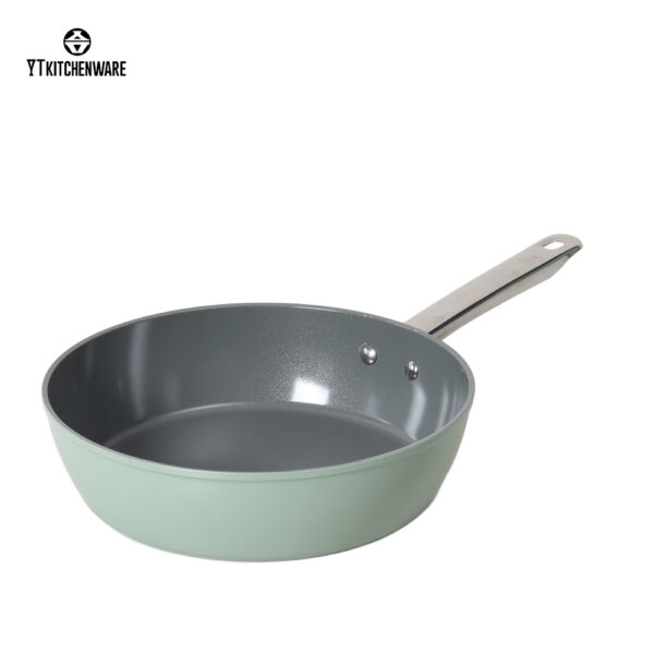 【Factory Direct】Light Green Pressure-Like Cookware Set with Ceramic Coating– Cook Meals Faster! Easy-Clean for Daily Home Cooking