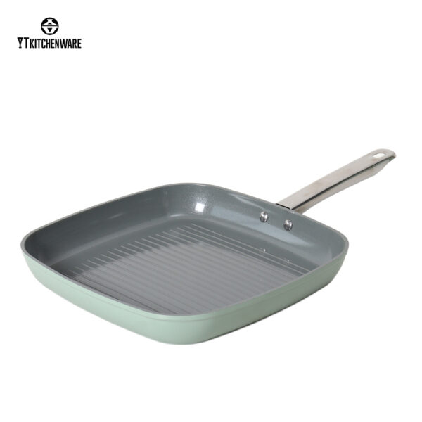 【Factory Direct】Light Green Pressure-Like Cookware Set with Ceramic Coating– Cook Meals Faster! Easy-Clean for Daily Home Cooking