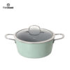 【Factory Direct】Light Green Pressure-Like Cookware Set with Ceramic Coating– Cook Meals Faster! Easy-Clean for Daily Home Cooking