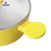 BY2514 (1) 【Factory Direct】Bright Yellow Pressure-Like Cookware Set – Cook, Simmer & Fry Faster! Non-Stick, Easy-Clean for Daily Home Meals