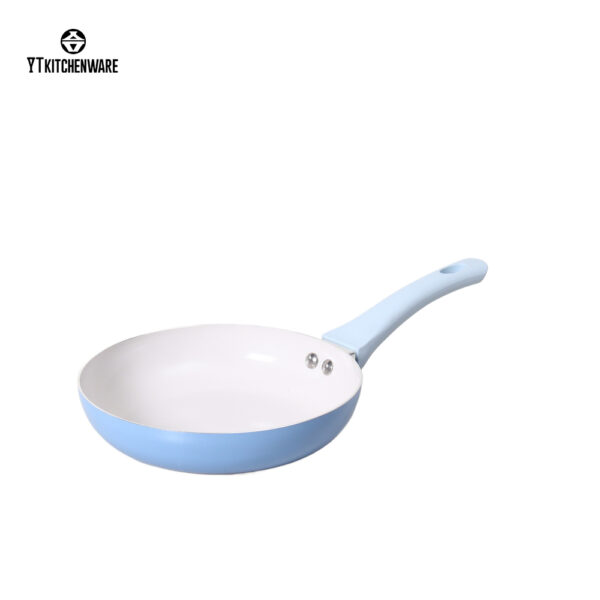 Easy-Cooking Blue Aluminum Cookware – Quick Heat-Up, Nonstick Inside, Home-Friendly Design