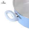 Easy-Cooking Blue Aluminum Cookware – Quick Heat-Up, Nonstick Inside, Home-Friendly Design