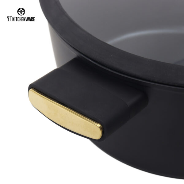 Black Forged-Aluminum Cookware Set – Durable Build, Quick Heating, Premium Nonstick Coating