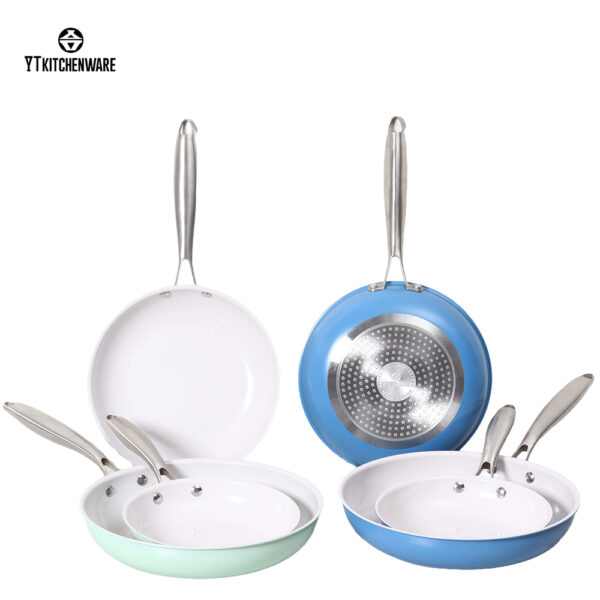 Colorful Impress Culinary Edge Fry Pans: Durable Aluminum Craft, Non-Stick Coating & Factory-Priced (Certified Safe!)