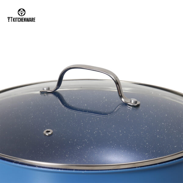 Bright Blue Culinary-Edge Aluminum Cookware Set — Factory Direct, Certified Safe & Built for Everyday Cooking