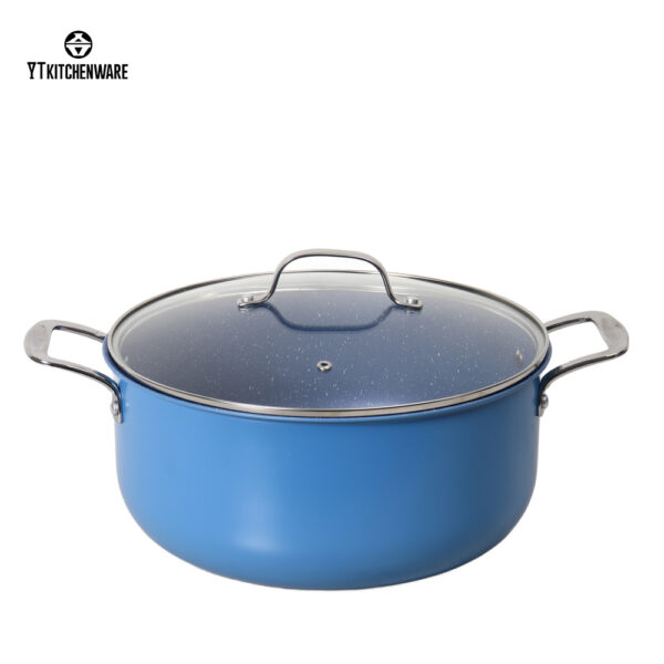 Bright Blue Culinary-Edge Aluminum Cookware Set — Factory Direct, Certified Safe & Built for Everyday Cooking