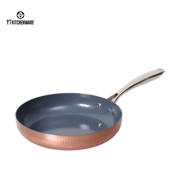 BY2533 (2) Premium Impressed Yukihira Cookware Set – Aluminum Body, Nonstick Coating & Elegant Hammered Finish