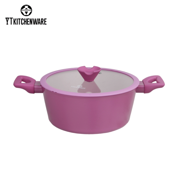 Popular Vibrant Pink Forged Cookware Set – Perfect for Everyday Meals, Easy to Clean and Durable