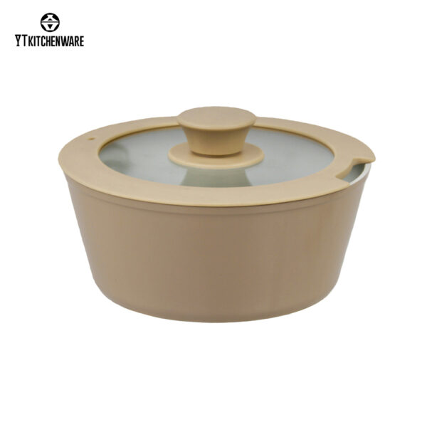 Non-Stick Yellow Cookware with Detachable Handle - Oven-Safe & Easy to Clean,Factory Direct Sale