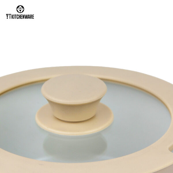 Non-Stick Yellow Cookware with Detachable Handle - Oven-Safe & Easy to Clean,Factory Direct Sale