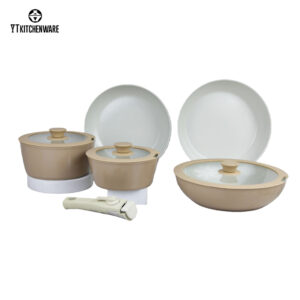 _MG_2910_美图抠图10-15-2025 Non-Stick Yellow Cookware with Detachable Handle - Oven-Safe & Easy to Clean,Factory Direct Sale