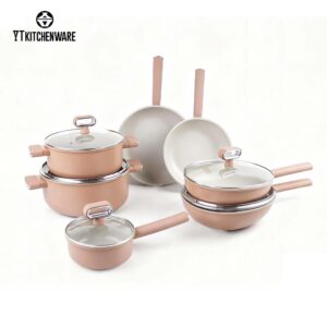 未标题-1 Essential Non-Stick Cookware Set with Rolled Edge for Everyday Cooking – Stylish, Durable, and Easy to Clean