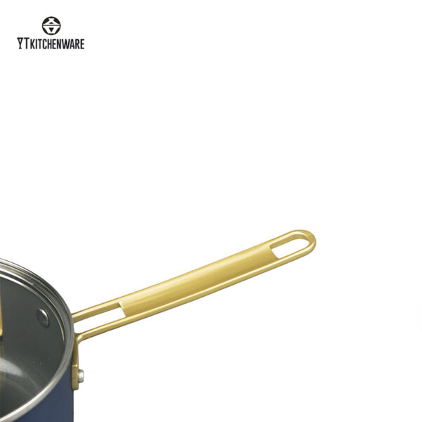 Nonstick Aluminum Cookware Set with Glass Lids & Metal Handles | Premium Pots & Pans for Home & Wholesale