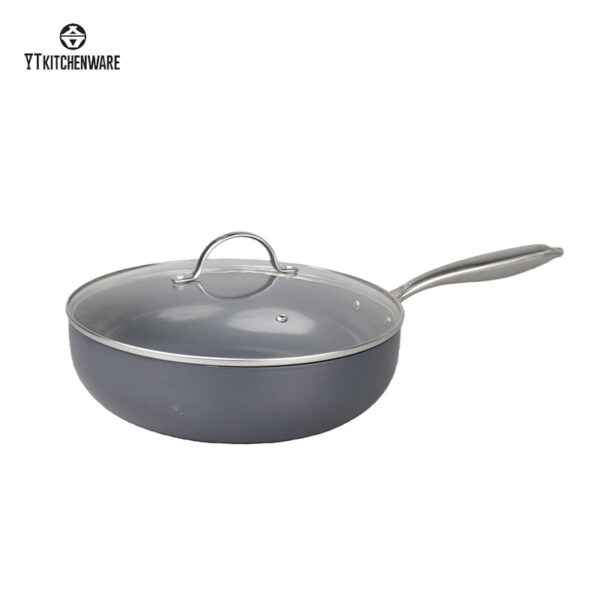 Popular Nonstick Aluminum Cookware Set with Glass Lids & Stainless Steel Handles |OEM and ODM Supported & Wholesale
